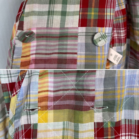 NWT CINQ A SEPT Triss Quilted Patchwork Organic Cotton Wrap Jacket Belt XS Boho - Picture 14 of 16